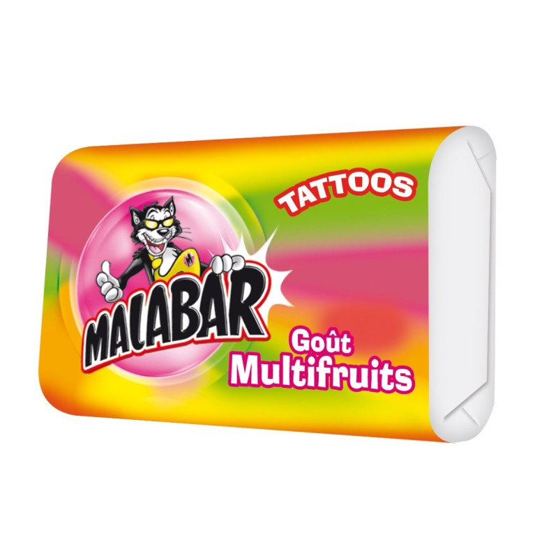 Malabar Gout fraise, Malabar Fraise, chewing gum MALABAR FRAISE