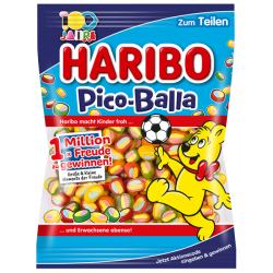 Pico Balla, Haribo, bonbons colorés, confiserie, anniversaire, fête
