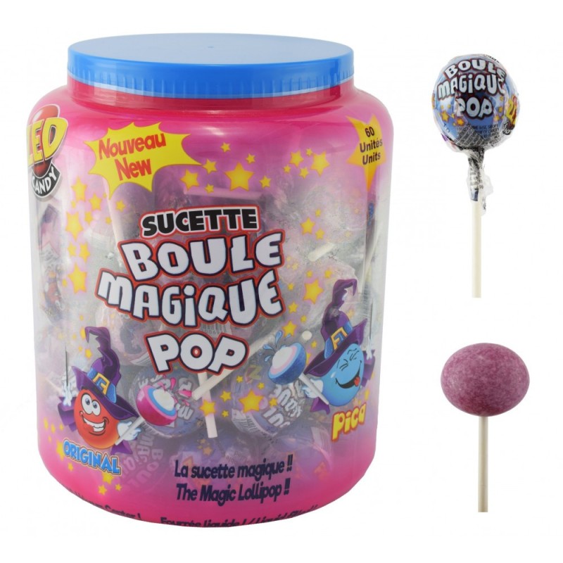 Boule magique gum pica - Bonbon avec bubble gum - Zed Candy