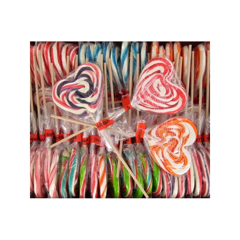Sucette coeur de verre ‑ Confiserie, bonbons en ligne ‑ CandyBulle