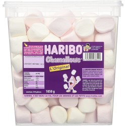 Chamallow chenille géante 30cm - Bonbon Haribo - boîte 30 pièces