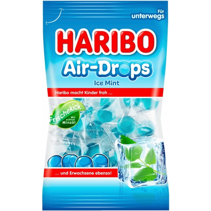 Air Drops menthe glaciale - Bonbons Haribo - sachet 100g