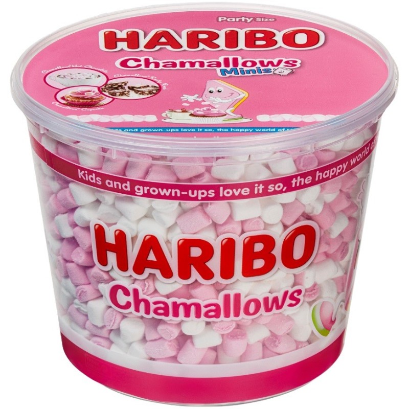Mini chamallows - Bonbons Haribo - boîte 475g