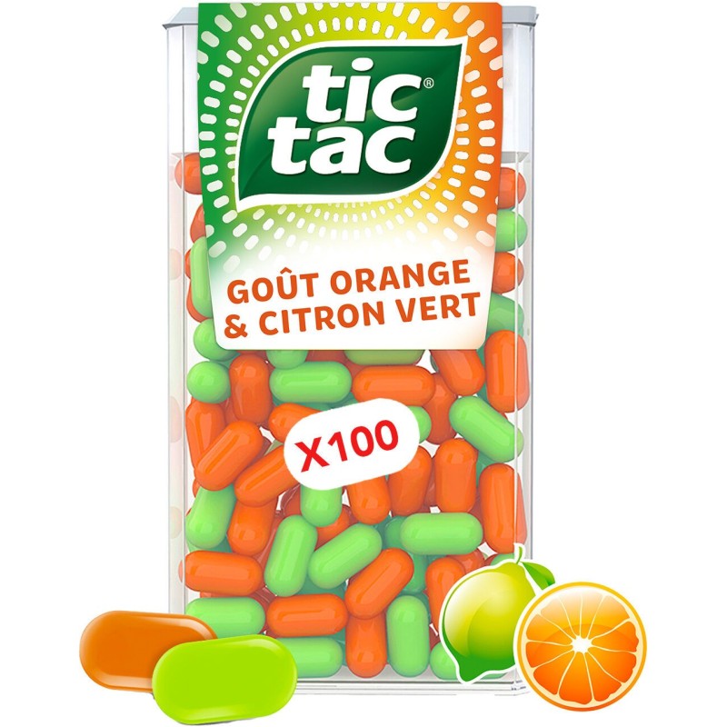 Tic Tac orange citron - Bonbons sans gélatine