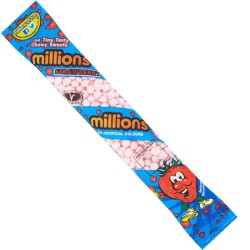 Millions tube de bonbons goût Pastèque 60 Gr