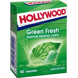 Chewing-gum à la menthe verte, sans sucres