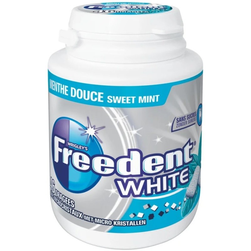Chewing gums Freedent White menthe douce sans sucre