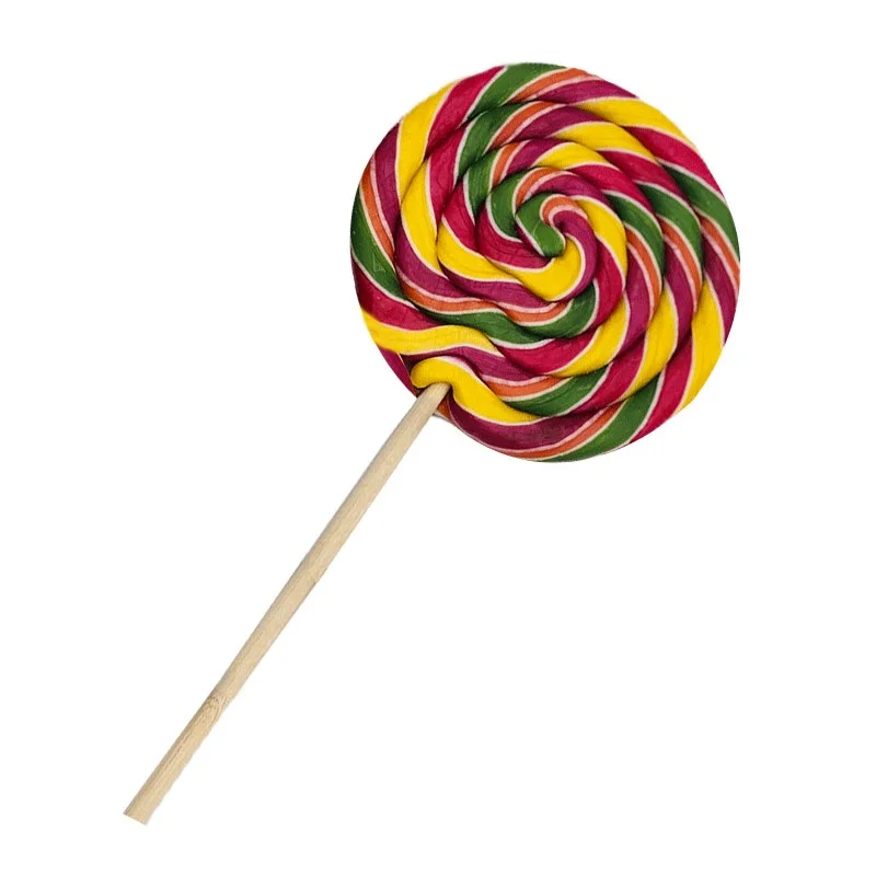 Sucette spirale ronde goût tutti frutti 11cm