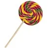 Sucette spirale ronde goût tutti frutti 11cm