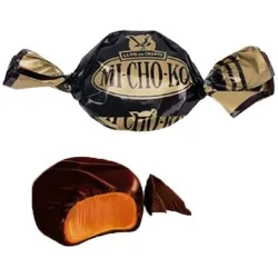 Michoko, le bonbon chocolat noir et caramel