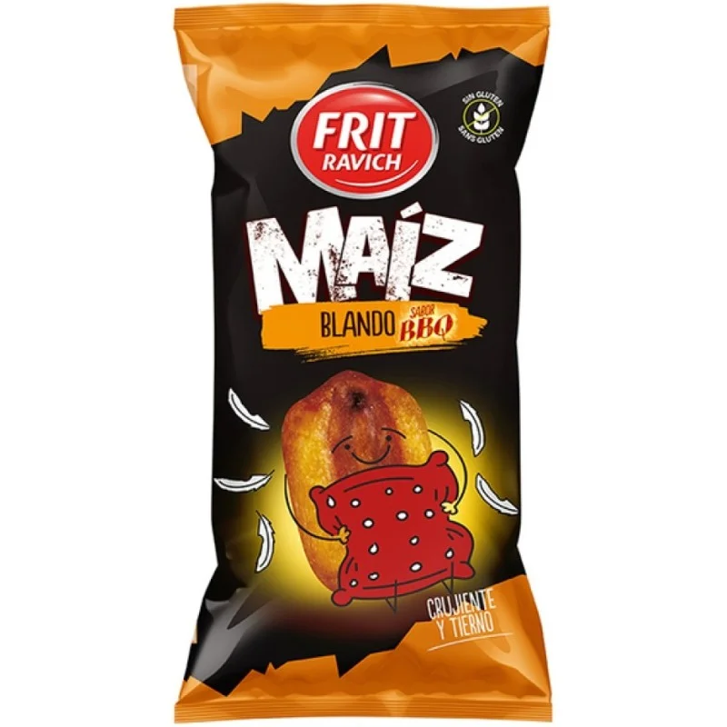 Grains de maïs goût BBQ - Frit Ravich - sachet 45g