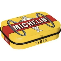 Bonbons à la menthe sans sucre - boîte Michelin jaune 15g