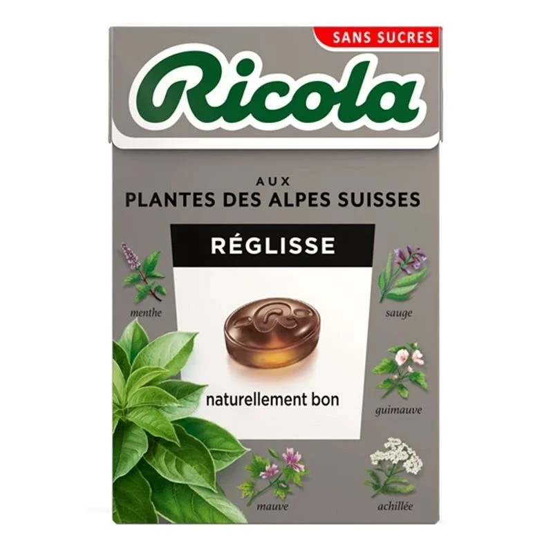 Bonbon Ricola réglisse sans sucre