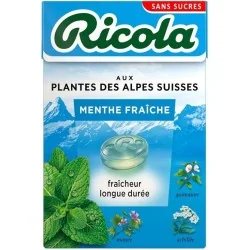 Bonbons Ricola menthe fraiche sans sucre