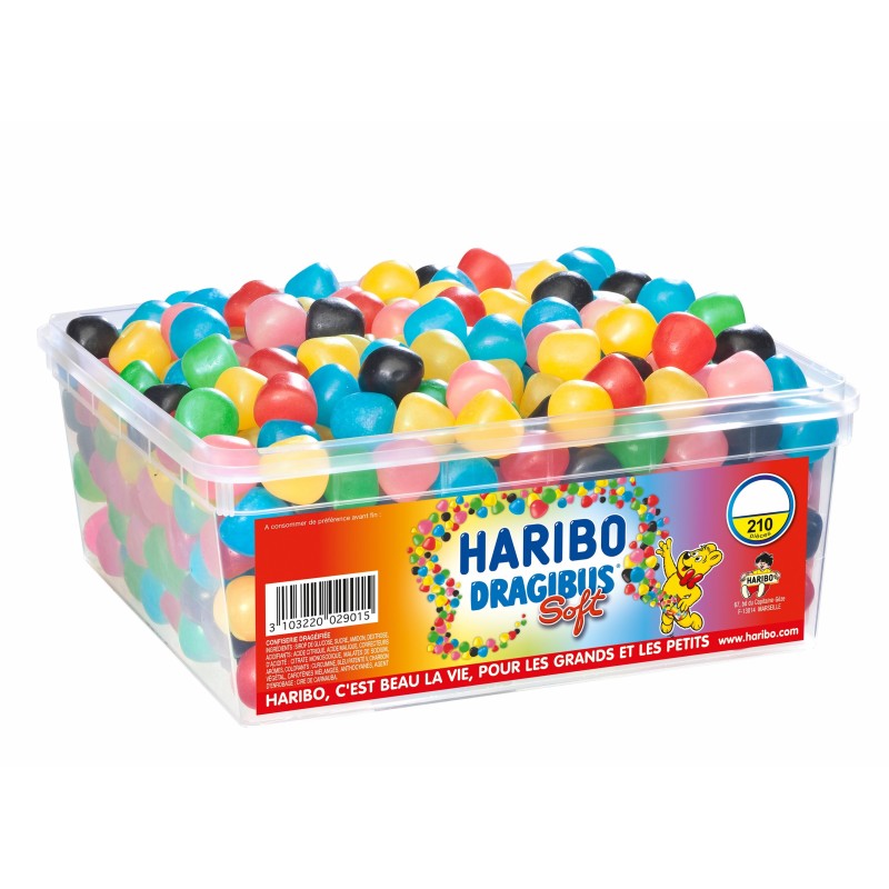 Dragibus Soft - Bonbon Haribo - Boîte 300 pièces
